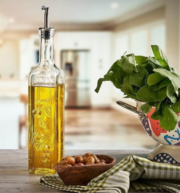 ظرف روغن و سرکه و آبلیمو مدل 80230 نوک فلزی 1000 سی سی پاشاباغچه Paşabahçe ترکیه