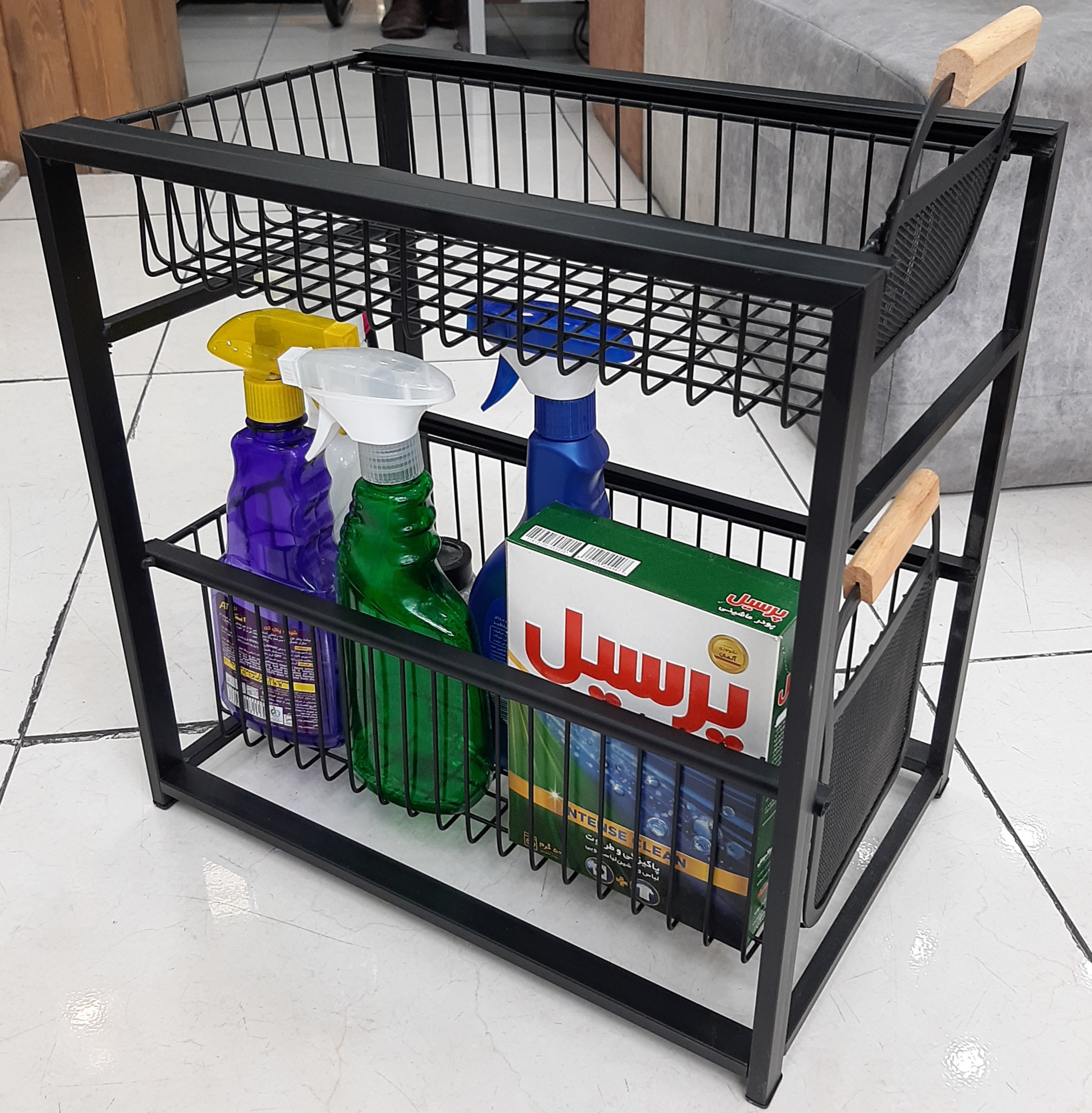 نظم دهنده آشپزخانه ۲ طبقه کشویی عروس