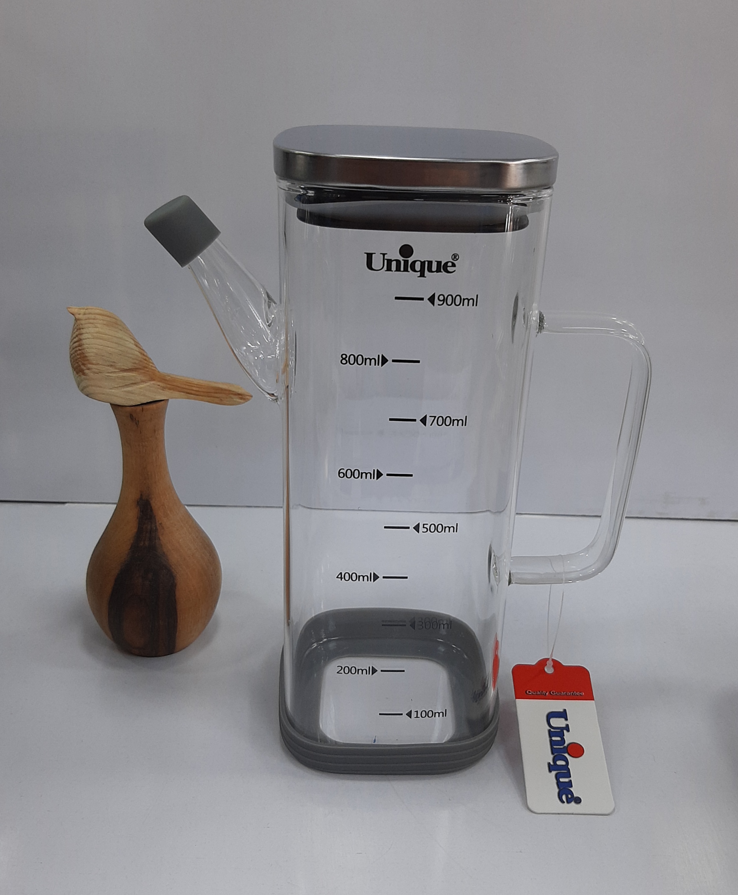 روغن ریز ۹۰۰ میل درب استیل مربع مدل ۲۰۷۸ یونیک